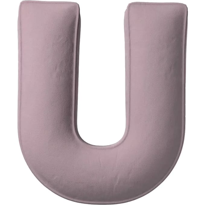 Kussen letter u Yellow Tipi Posh Velvet