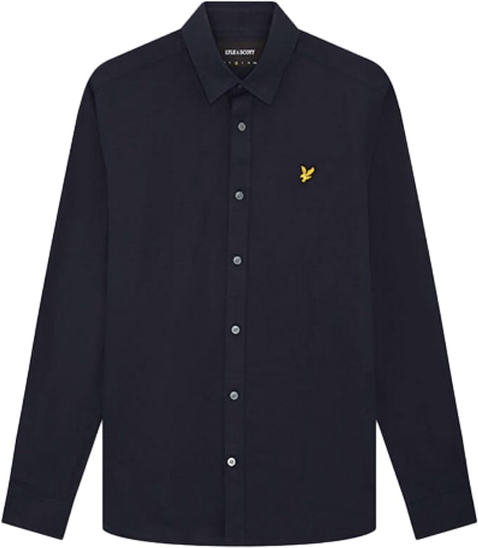 Lyle & Scott Long Sleeve Linen Blend Shirt