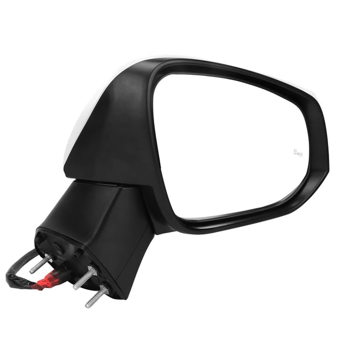 Super Witte Power Verwarmde Zijspiegel Met Knipperlicht Dodehoekbewaking Vervanging voor RAV4 black