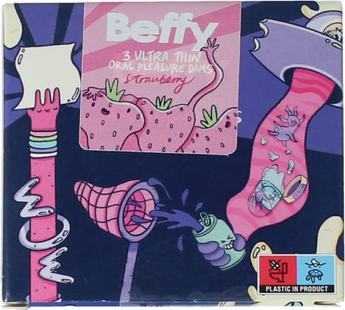 Beffy - Beflapje Strawberry - 3 stuks
