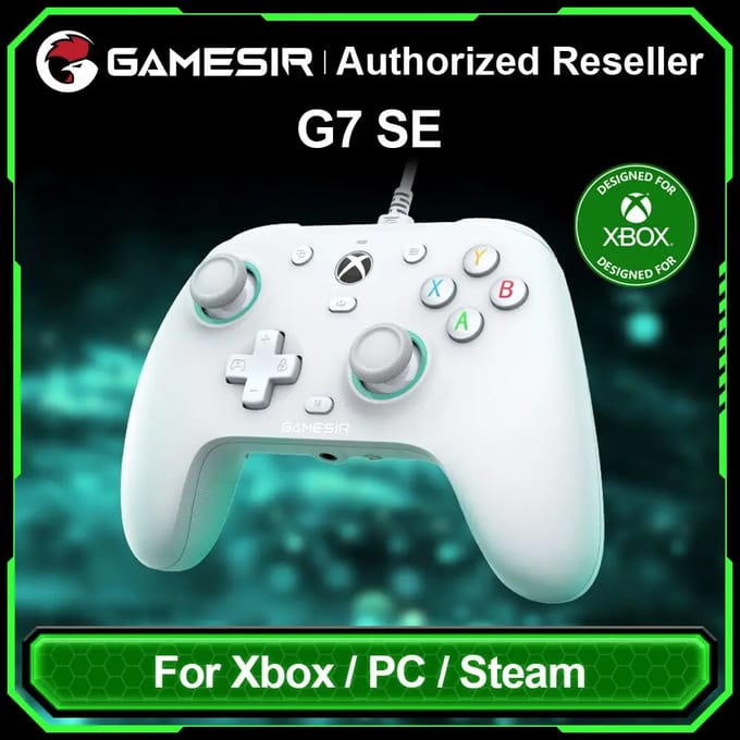 GameSir G7 SE bekabelde gamecontroller voor Xbox Series X S, Xbox One, Windows 10/11, pc-gamepad met Hall Effect-sticks en 3,5 mm audio-aansluiting