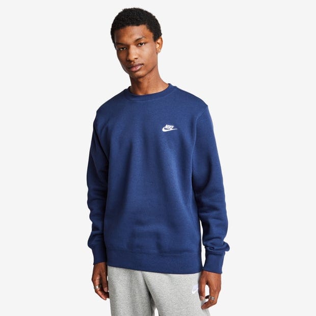 Nike Club Sweatshirts Heren - Navy - Maat M