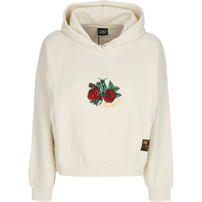 Vrouwen korte Hoodie W Mantis Croptop Hoodie Bone