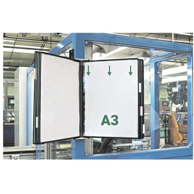 tarifold wandvitrinesysteem metaal, DIN A3, uitgerust