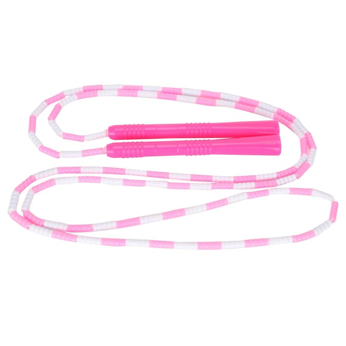 Roze Zacht Springtouw Verstelbaar Plastic Kralen String Vormbehoud voor Mannen Vrouwen Kinderen pink