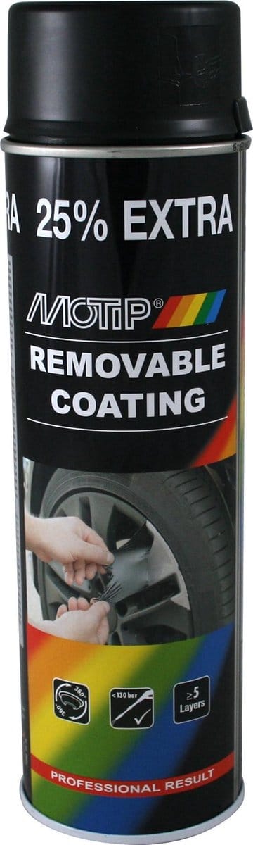 Motip Removable Coating - Black * - Mat - Afwerkingslaag