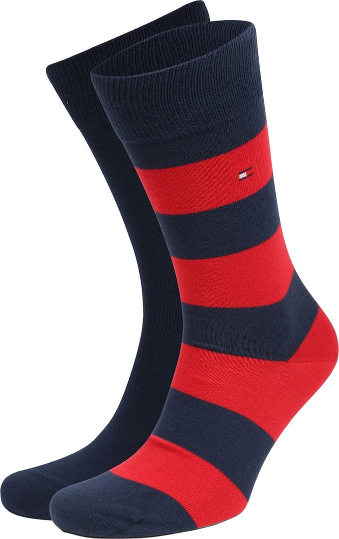 Tommy Hilfiger Sokken 2 Paar Rugby Rood