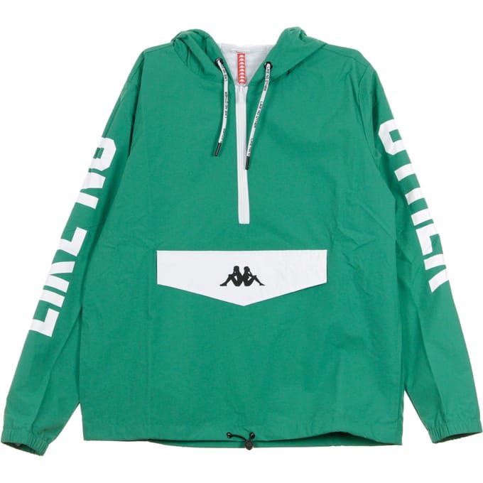 Authentiek herenwindjack Baspar groen/wit