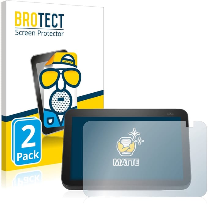 BROTECT - Screenprotector voor Amazon Echo Show 8 2021 (2. Gen.) - Folie Beschermfolie matte 2 Stuks