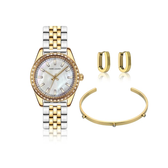 Set van horloge en oorbellen voor dames Marc Lauder Tirana
