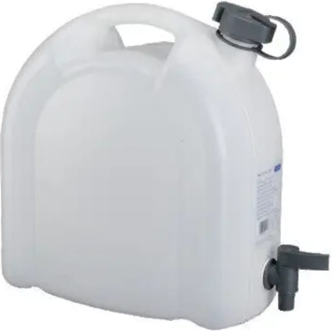Jerrycan waterfles in polyethyleen met dop en kraantje Pressol
