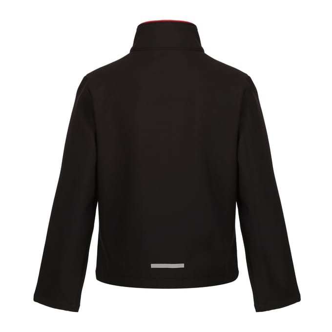Regatta Kinder/Kids Ablaze 2 Layer Soft Shell Jas (Zwart/Klassiek Rood)