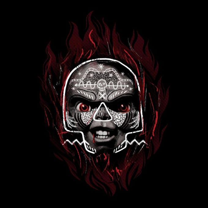 Chucky Voodoo T-shirt - Zwart - S