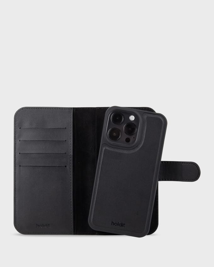 Wallet Case Magnet Black iPhone 15 Pro