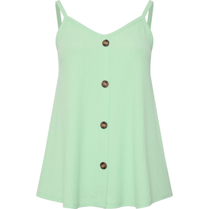 Yours Mintgroene Geribbelde Swingtop Size 42