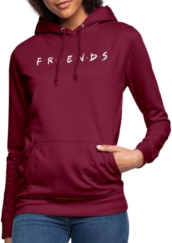 Friends Logo Wit Hoodie Dames
