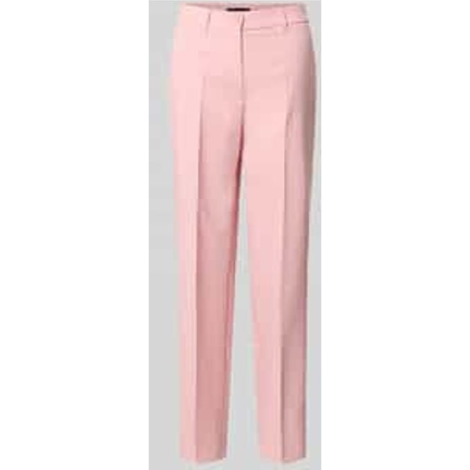 straight fit stoffen broek met persplooien