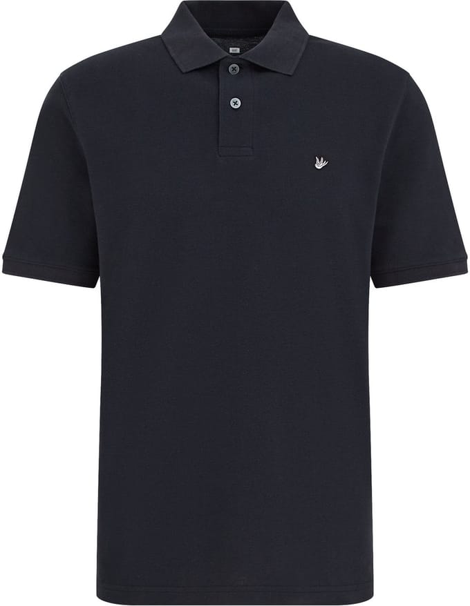 WE Fashion Heren regular fit polo met structuur