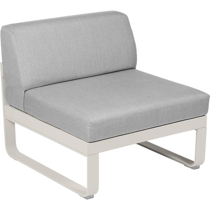 Fermob BELLEVIE Zitbank Module Midden - A5 leemgrijs - 79 Flanelgrijs
