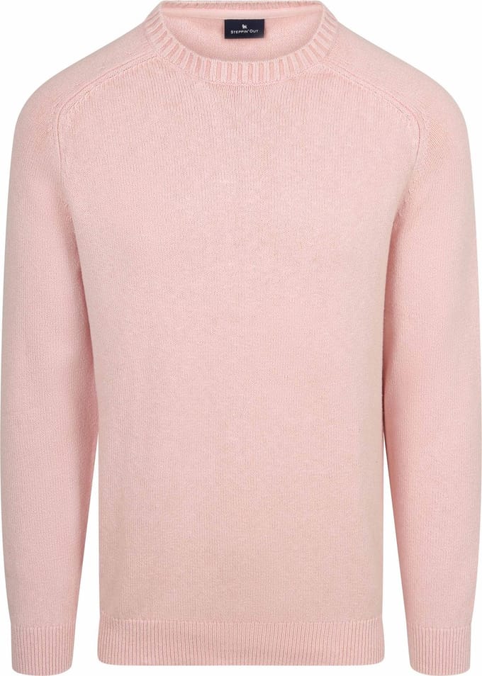 Steppin' Out Trui Roze - Maat M - Heren - Pullovers