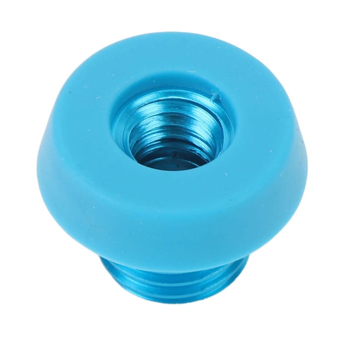 Butoir en caoutchouc pour queue de billard Alliage d'aluminium Caoutchouc Protecteur de bouchon inférieur pour queue de billard blue
