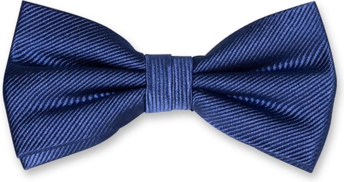 E.L. Cravatte Strik - Saffierblauw - 100% Zijde Vlinderdas