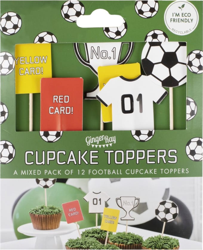 Ginger Ray - Ginger Ray - Cupcake topper voetbal