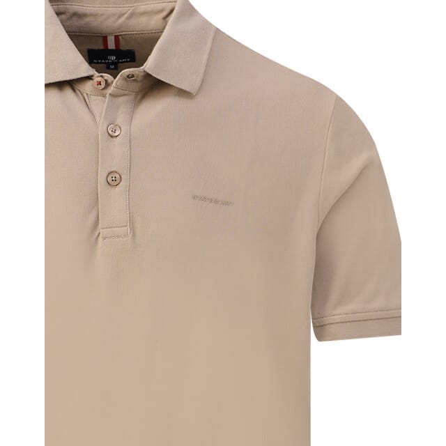 State of Art Poloshirt Piqué Beige - Maat L - Heren