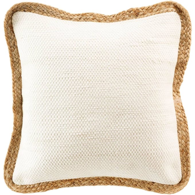 Sierkussen 45 x 45 cm Cedar Wit