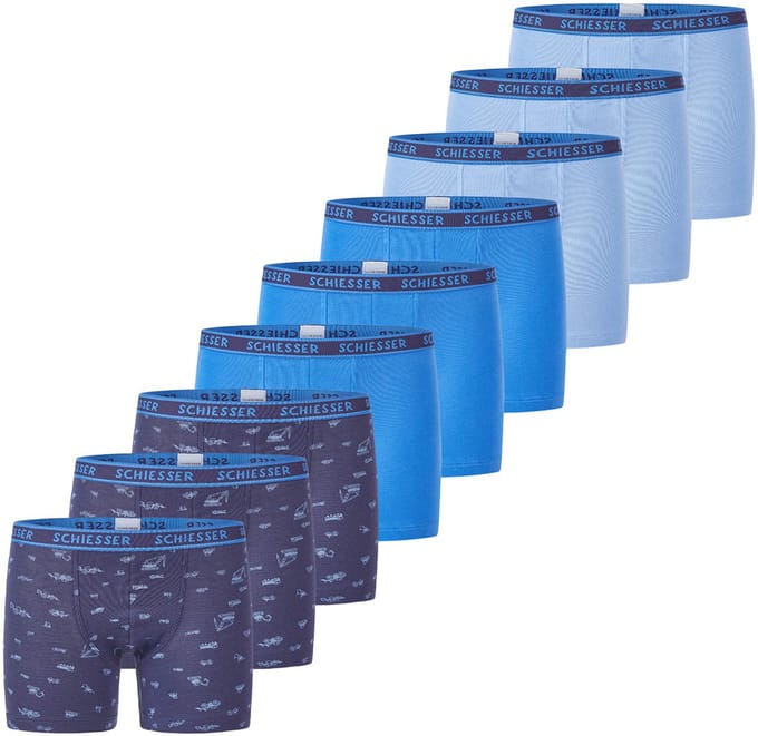 Schiesser Jongens shorts / pants 9 pack Kids Boys 95/5 Cotton