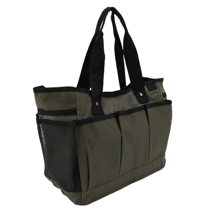 Sac à outils de jardin polyvalent double couche 600D Oxford sac de jardinage pour planter transplanter black