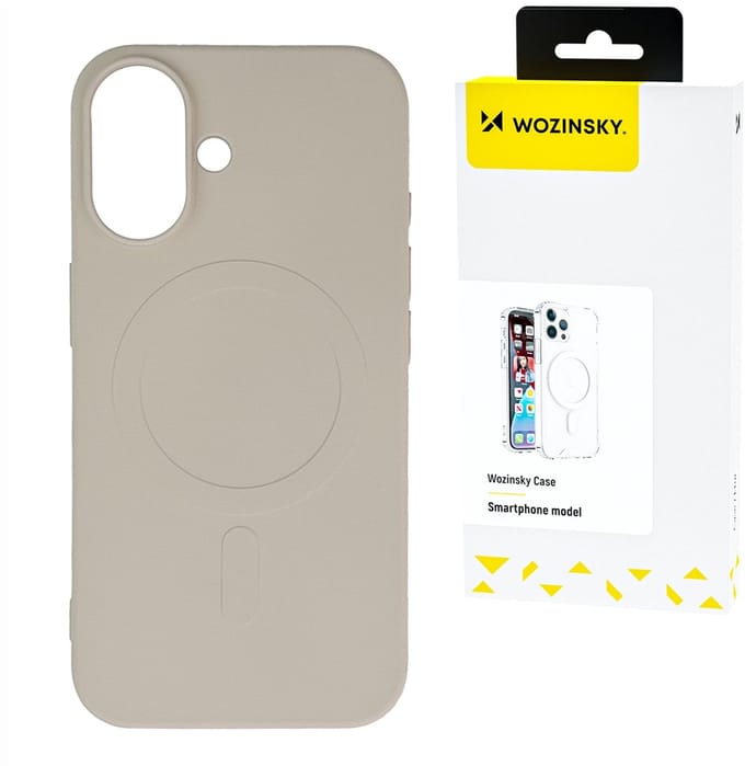 Wozinsky Liquid Silicone Case MagSafe - Beschermhoes - Samsung Galaxy S25 Ultra - Beige