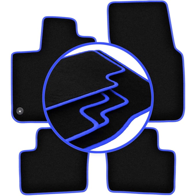 CARLUX-BLUE automatten voor: Smart ForFour II hatchback (2014-)