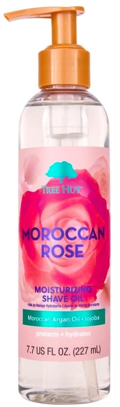 Tree Hut Bare Moroccan Rose - Hydrating & Moisturizing - Shave Oil - Scheermiddel - Scheren - Scheerolie - 227ml