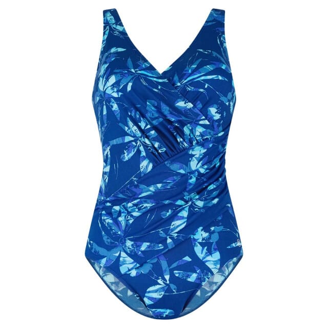 Ten Cate badpak soft cup v-neck water flowers voor Dames | Maat 38