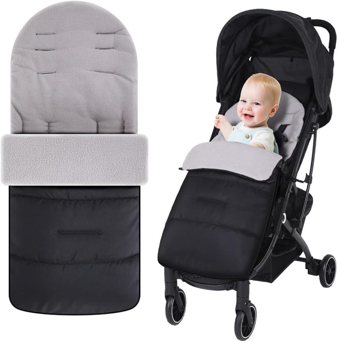 Voetenzak Buggy - Kinderwagen Wiegdeken - Universeel - Zwart
