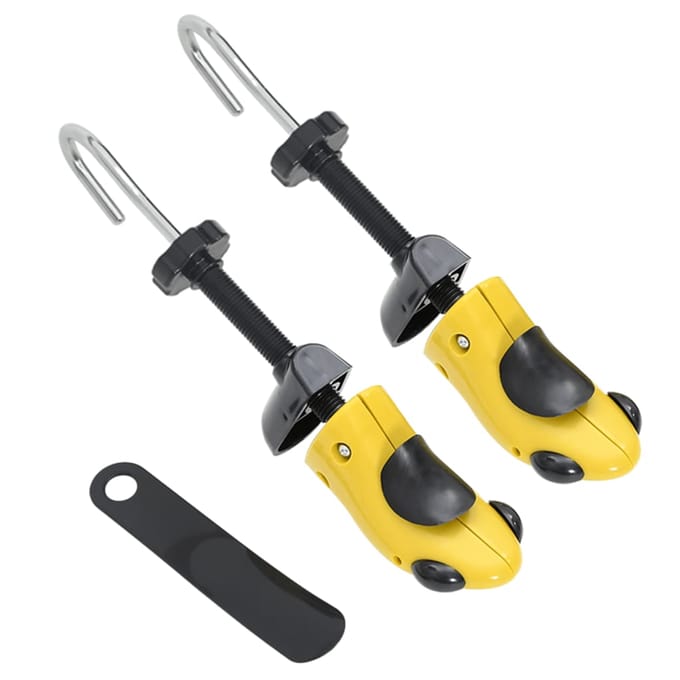 Élargisseur de Chaussures avec Tire-Chaussure Jaune Taille EU 34 37 Plastique black
