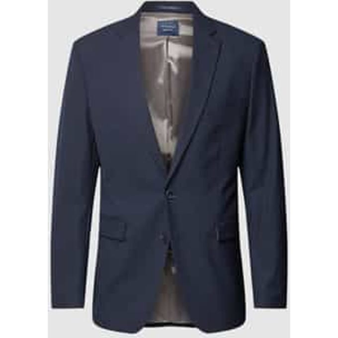 comfort fit 2-knoops colbert met reverskraag