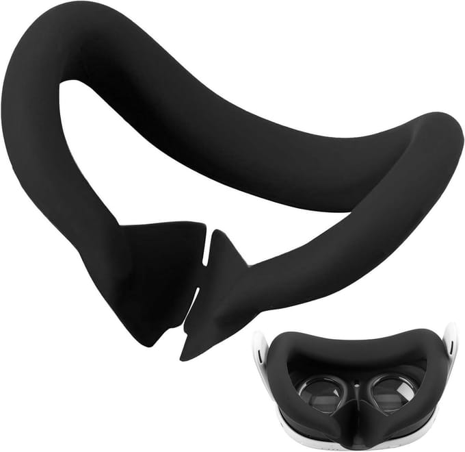 Solidchoice - Siliconen Oogmasker voor VR Quest 3, Zweet- en Lichtdicht