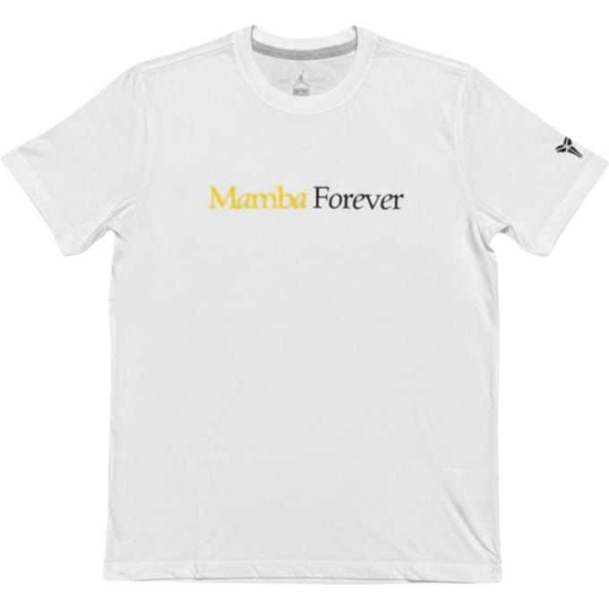 Jordan Mamba Forever Kobe Pull à col rond Manches courtes Confortable T-shirt Unisexes Hauts CD2608-100 2XL white