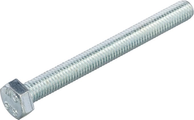 Hoenderdaal tapbout gegalvaniseerd 8.8  m16 x100 mm din 933
