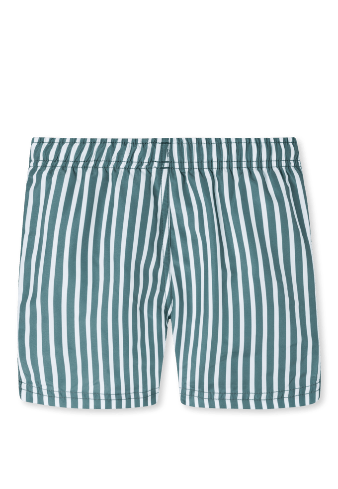 Zwemshort van geweven stof, met strepen, kleur: aquablauw 92