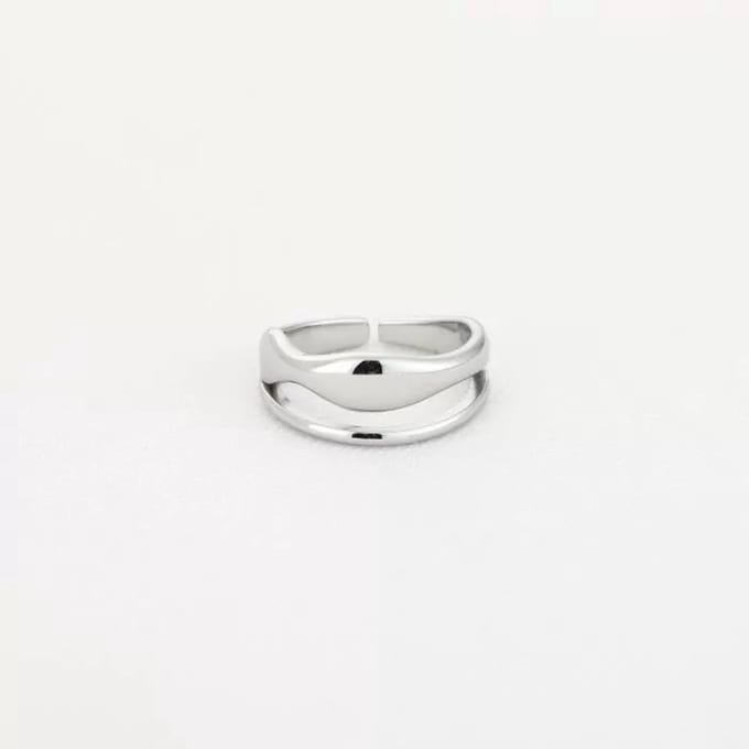 Bijoutheek Ring (Sieraad) Dubbel Zilver