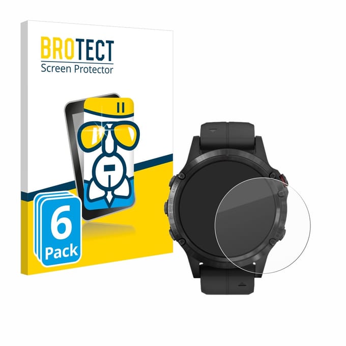 Screenprotector 6 Stuks voor Garmin Fenix 5 Plus (47 mm) Beschermglas transparant
