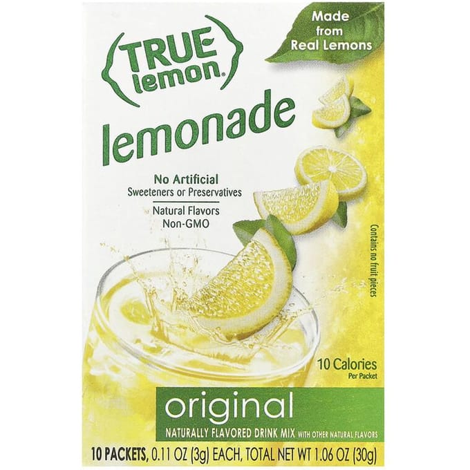 True Lemon®, Limonade Originale, 10 Sachets, 0,11 oz (3 grammes) Chaque
