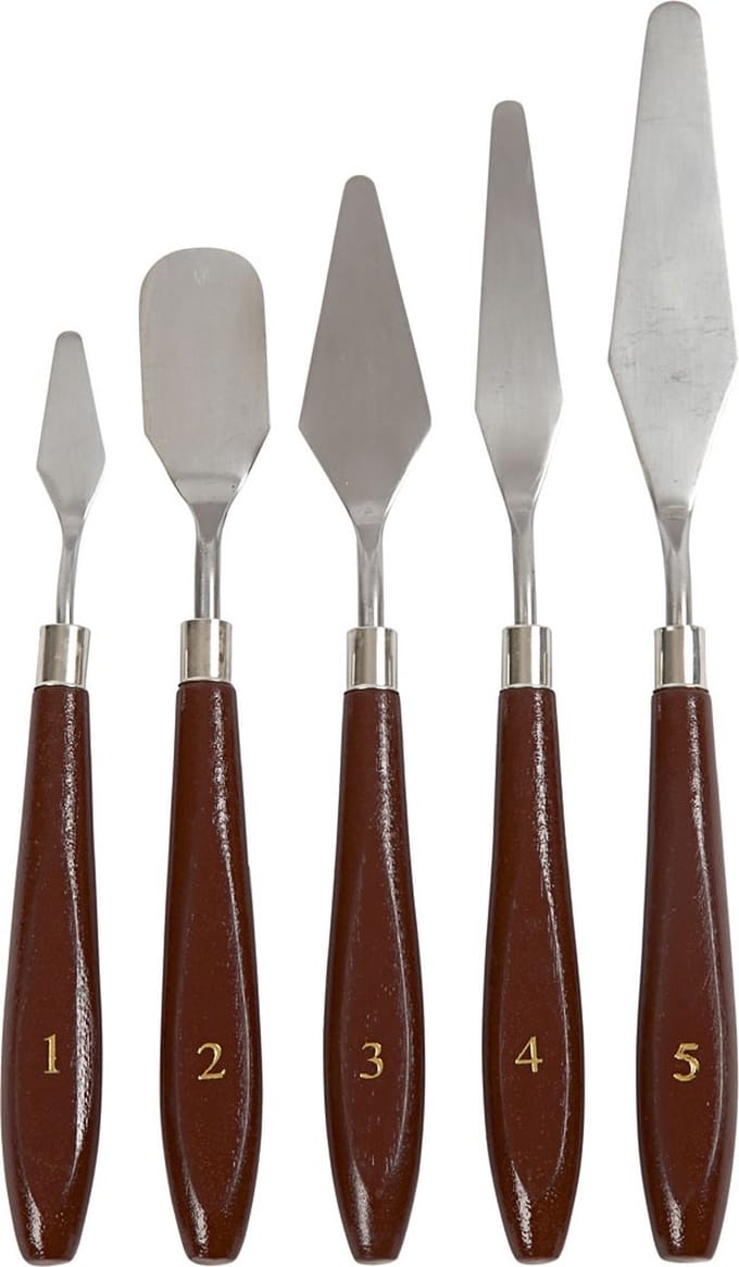 Paletmessen set, 5 assorti