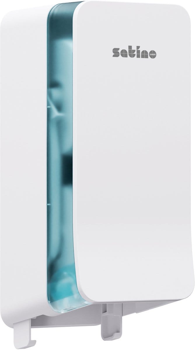 Toiletpapierdispenser Satino JT3 Hyginity systeemrol duo wit 333422