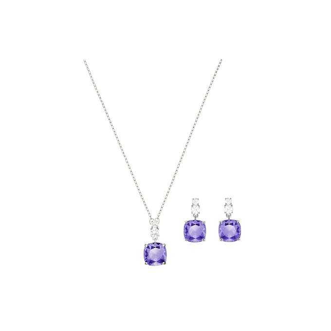 Swarovski Amethist Drie Delen Set Dames Sieraden 5416515 Box (Random Color) white