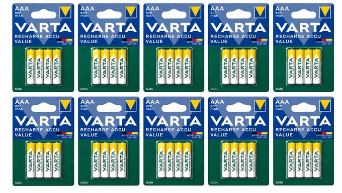 Varta Recharge Accu Value AAA 800mAh 40st