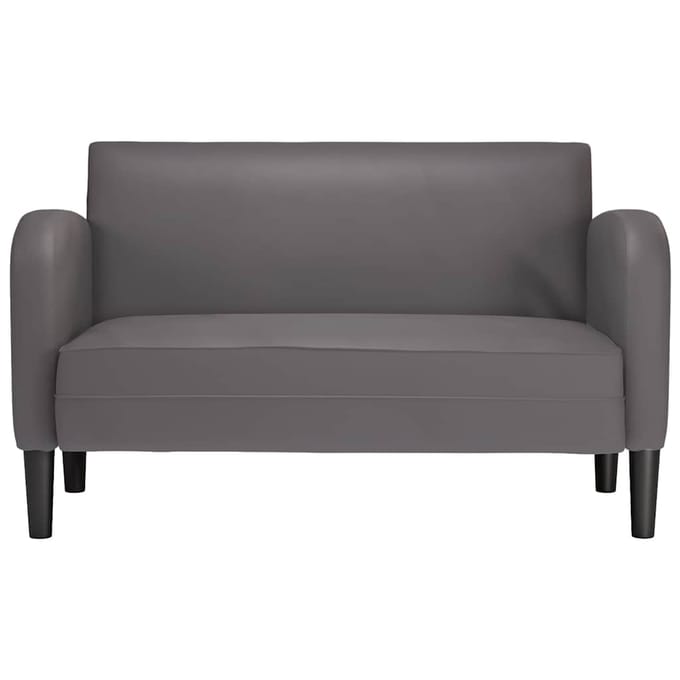 vidaXL - Loveseat - bank - 110 - cm - kunstleer - grijs